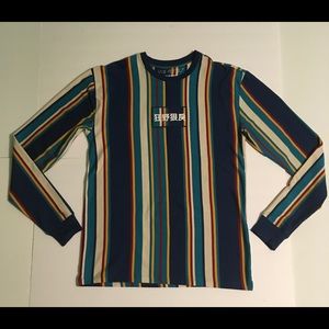 Mens Vox Populi Stripe Long Sleeve Shirt